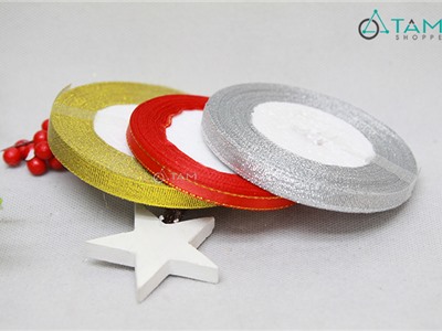 Cuộn ruy băng vải đơn màu bản 1cm dài 16m PK-RB-02